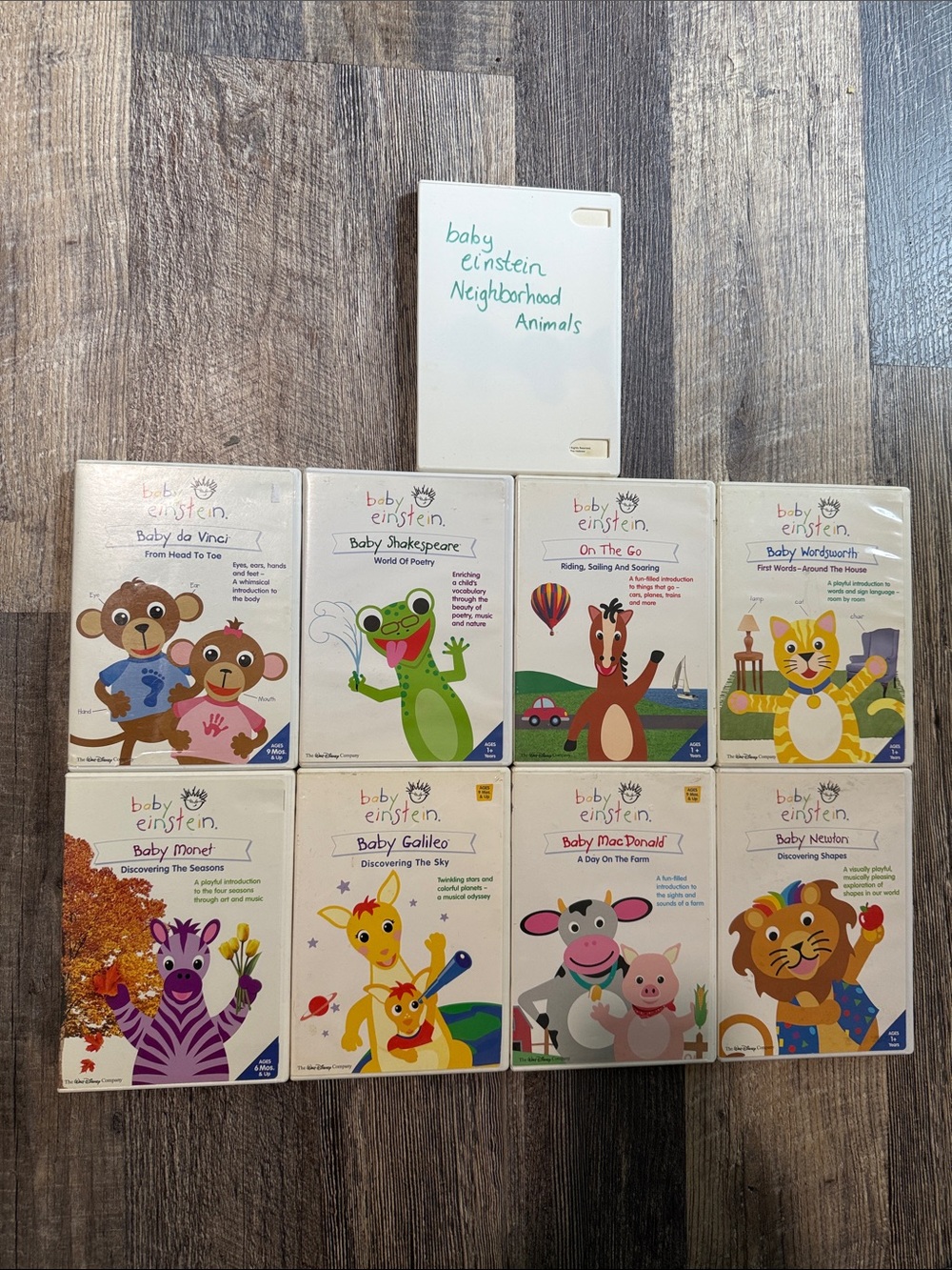 Lot of 9 Walt Disney Baby Einstein Educational Learning DVDs